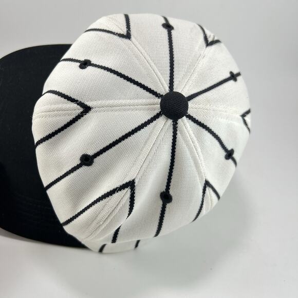 VTG Hanshin Tigers Pinstripe Slide Strapback Japanese Nippon Baseball Cap Hat - Picture 4 of 9